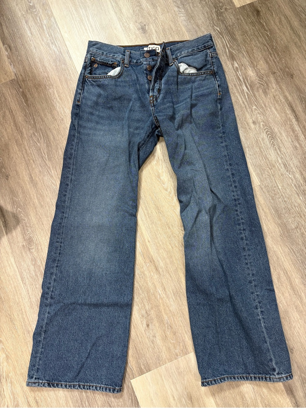 Etica Women's Dark Blue Straight Jeans